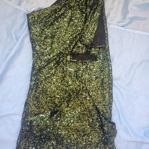 EMERALD SEQUENCE DRESS